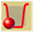 Icon of red dot flatness button.