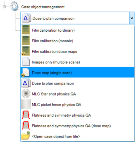 Select 'Dose map (single scan)'