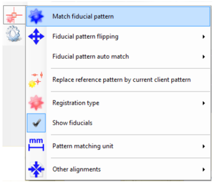 Select the 'Match fiducial pattern' option