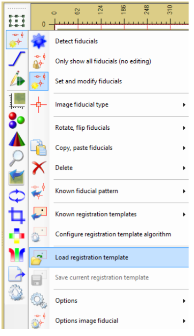 Select 'Load registration template'