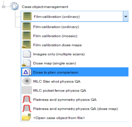 Select 'Dose to plan comparison'