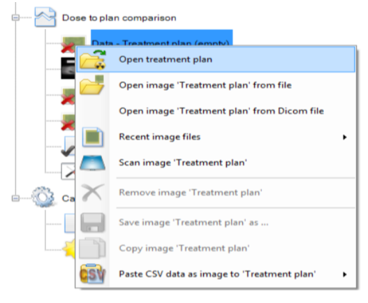 Select 'Open treatment plan'