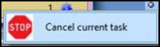 Image of cancel current task option.