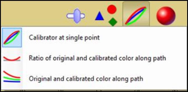 Screenshot of 'calibrator at single point'option.