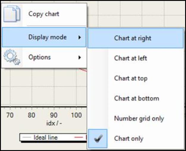 Screenshot of display mode options.