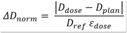 Equation for normalized differential dose