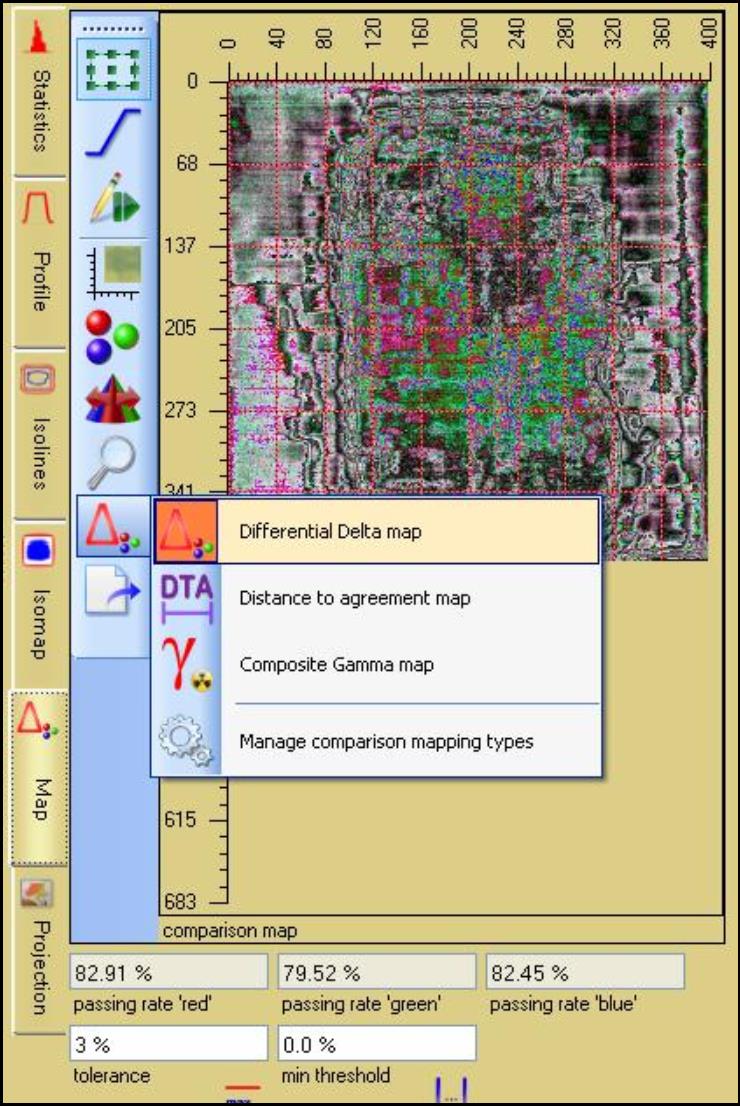 Screenshot of 'Differential Delta map' option.
