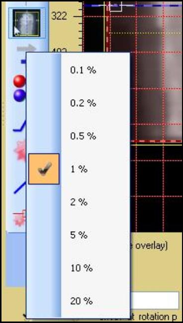 Screenshot of cursor speed options