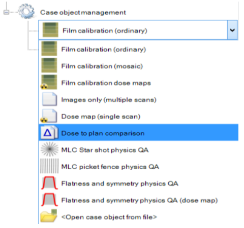 Select 'Dose to plan comparison'