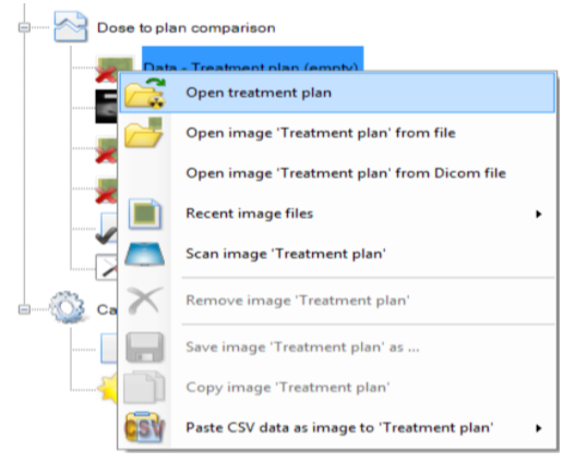 Select 'Open treatment plan'