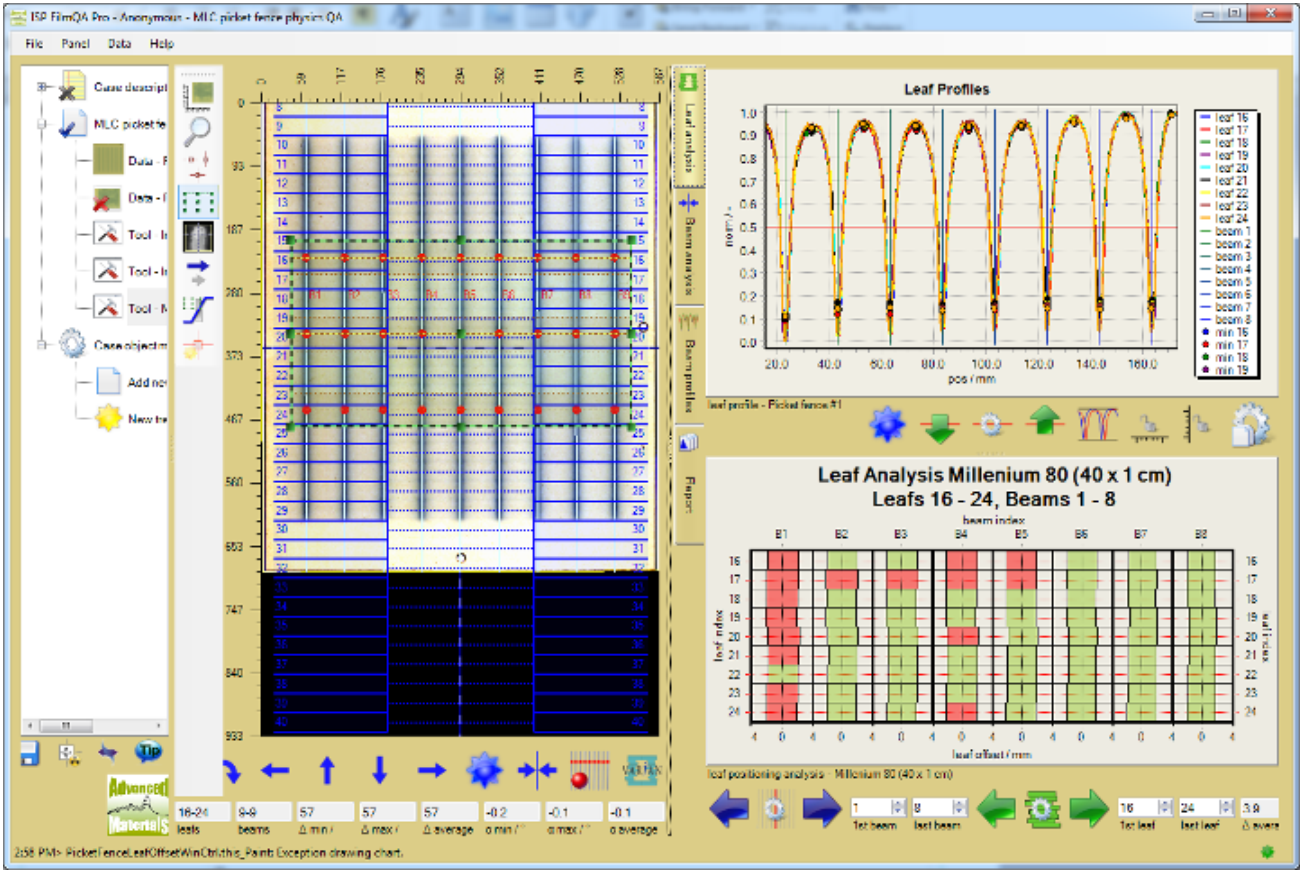 Screenshot of leaf analysis tab.