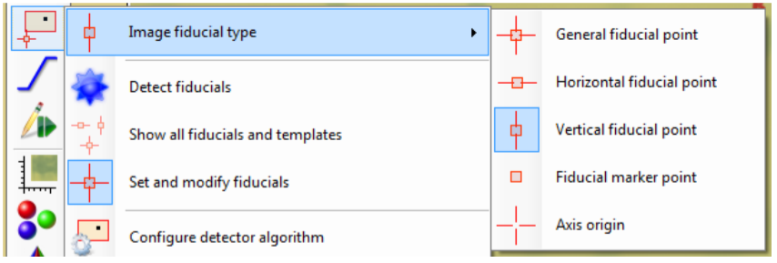 Select the 'Vertical fiducial point' option.