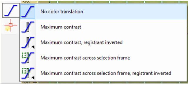 Screenshot of 'No color translation' option.